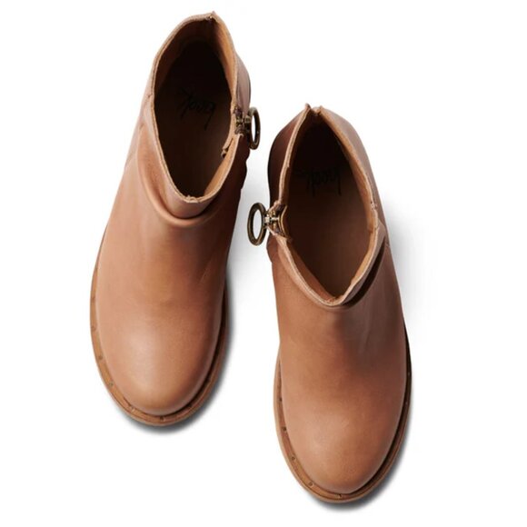 NEW BEEK Saddle Quail Leather Zip Up Ankle Booties for women 825 13j8 - Picture 5 of 7